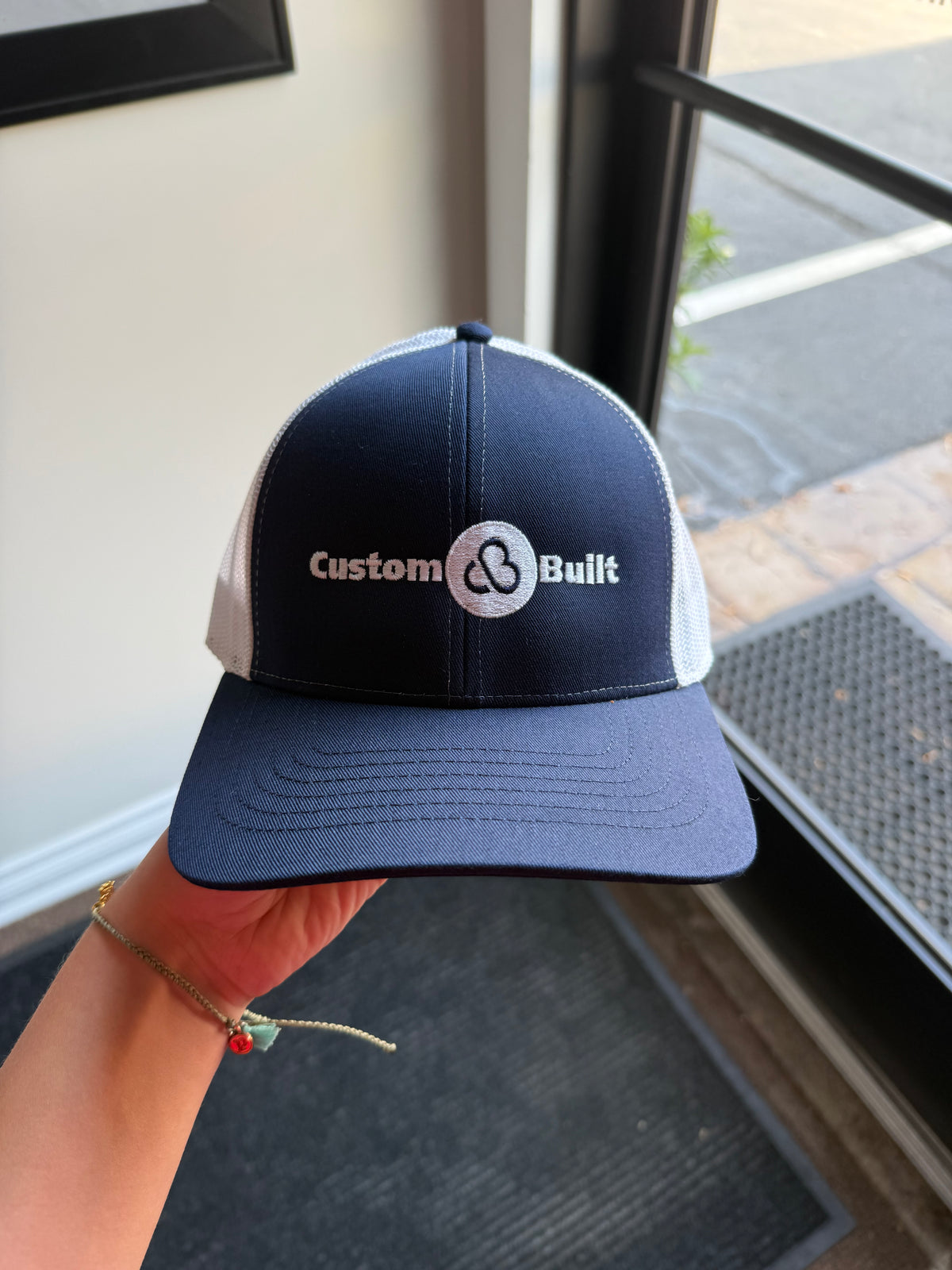 Navy Custom Built Mesh Back Hat